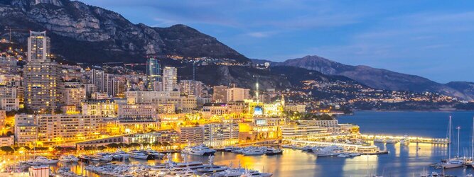 Kanarische Insel Feriendestination Monaco - Genießen Sie die Fahrt Ihres Lebens am Steuer eines feurigen Lamborghini oder rassigen Ferrari. Starten Sie Ihre Spritztour in Monaco und lassen Sie das Fürstentum unter den vielen bewundernden Blicken der Passanten hinter sich. Cruisen Sie auf den wunderschönen Küstenstraßen der Côte d’Azur und den herrlichen Panoramastraßen über und um Monaco. Erleben Sie die unbeschreibliche Erotik dieses berauschenden Fahrgefühls, spüren Sie die Power & Kraft und das satte Brummen & Vibrieren der Motoren. Erkunden Sie als Pilot oder Co-Pilot in einem dieser legendären Supersportwagen einen Abschnitt der weltberühmten Formel-1-Rennstrecke in Monaco. Nehmen Sie als Erinnerung an diese Challenge ein persönliches Video oder Zertifikat mit nach Hause. Die beliebtesten Orte für Ferien in Monaco, locken mit besten Angebote für Hotels und Ferienunterkünfte mit Werbeaktionen, Rabatten, Sonderangebote für Monaco Urlaub buchen.